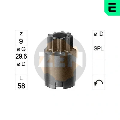 Abbildung von ERA ZN0170 Ritzel, Starter AUSTIN: Mini Schrägheck 1100 Special 1976 1981