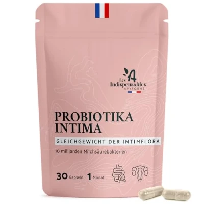 Abbildung von Apyforme Probiotika für Frauen 4 Lactobacillus Stämme: Reuteri, Rhamnosus, Crispatus und Acidophilus 30 Magensaftresistente Kapseln Probio+ Intima