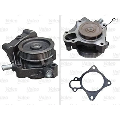 Abbildung von VALEO 506961 Wasserpumpe mit Dichtungen ohne Deckel FIAT: Ducato III Kastenwagen, Pritsche / Fahrgestell, Bus