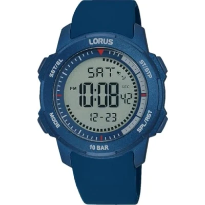 Abbildung von Lorus Herren Digital Quarz Uhr mit Silikon Armband R2373PX9