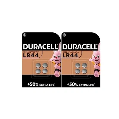 Abbildung von 8 x Duracell LR44 (2 Blister mit 4 Batterien) Batterien (A76/V13GA/76A)