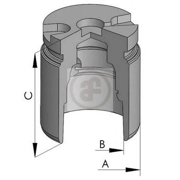 Abbildung von AUTOFREN SEINSA D025441 Kolben, Bremssattel 42mm Hinterachse OPEL: Movano A Kastenwagen