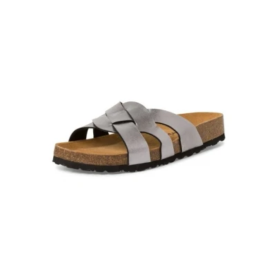 Abbildung von Tamaris Pantolette flach, Damen, Größe: 41, Pewter Schuhe
