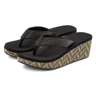 Abbildung von Venice Beach Zehentrenner, Damen, Größe: 38, Schwarz Schuhe