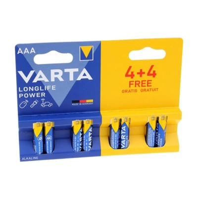 Abbildung von Varta longlife power lr03 mn2400 aaa bl. 4+4 4903121448