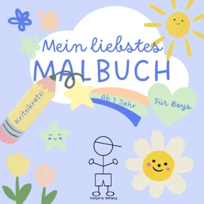 Abbildung von Mein liebstes Malbuch: für Jungs ab 1 Jahr (Malbücher Kinder)