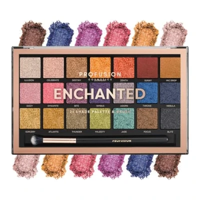Abbildung von Profusion Cosmetics Enchanted 21 Lidschatten Palette