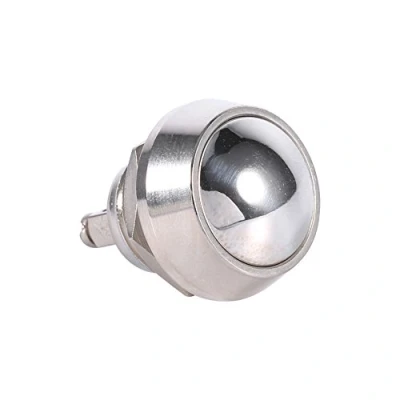 Abbildung von Keenso Momentaner Druckknopfschalter 2A 250V Wasserdichter Momentan Wippschalter Metall Druckschalter geeignet für 12mm Befestigungsloch 1NO IP65 IK08