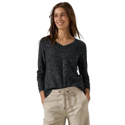 Abbildung von Cecil Strukturmix Strickpullover, Damen, Größe: Small, Grau