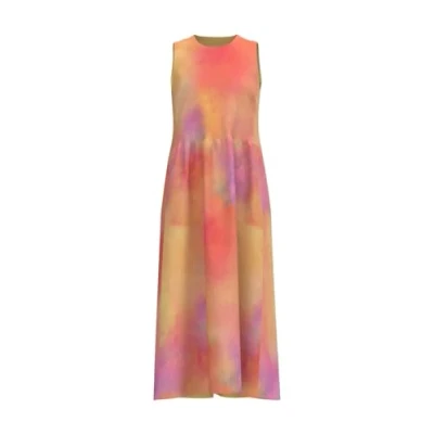Abbildung von InWear Damen Damenkleid, Maxikleid, ärmellos, Rundhalsausschnitt, lässige Passform, Bedruckte Taschen Kleid, Sky Lights Print, 42