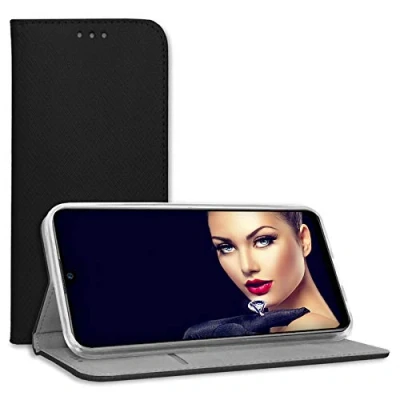 Abbildung von mtb more energy® Klapphülle Smart Magnet kompatibel mit Google Pixel 7 schwarz Bookstyle Klapp Cover Hülle Wallet Case
