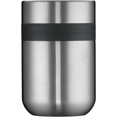 Abbildung von WMF my2Go Thermo Speisebehälter 300ml Isolierbehälter und 200ml Zusatzbehälter, umweltfreundlich, Cromargan Edelstahl mattiert, spülmaschinengeeignet