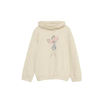 Abbildung von s.Oliver MIT UND Paillettenapplikation Inside Brushed Sweatshirt für Kinder, Größe: 116/122, Helles sand