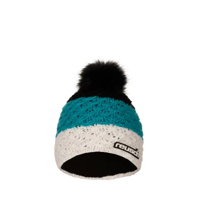 Abbildung von Reusch Aiden Beanie angenehm warme und Winddichte Unisex Strickmütze Wintermütze Skimütze mit Bommel für Sport Freizeit Damen Herren hohem
