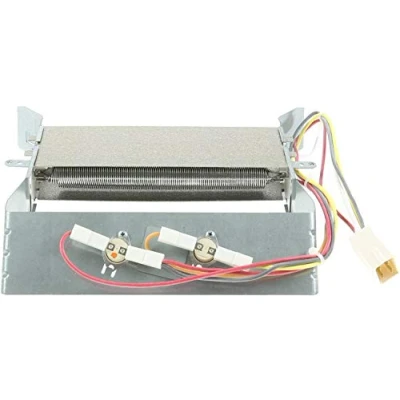 Abbildung von SPARES2GO Heizelement + Thermostate für Indesit IDC85UK IDC85SUK Wäschetrockner (2200W)
