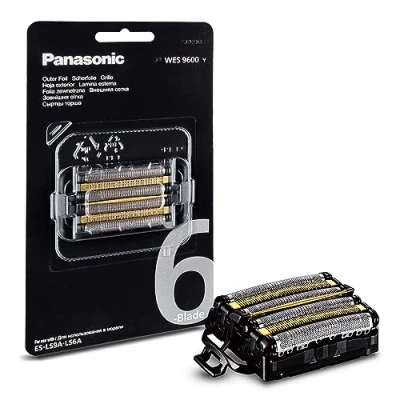 Abbildung von Panasonic WES9600Y1361 Ersatzklingen für Elektrorasierer ES LS9A &amp; LS6A, Kombipack, 6 Klingen System, fortschrittlicher japanischer Edelstahl, wasserdicht