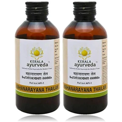 Abbildung von Glamouröser Hub Kerala Ayurveda Mahanarayana Thailam 200 ml (2er Pack) (Verpackung kann variieren)