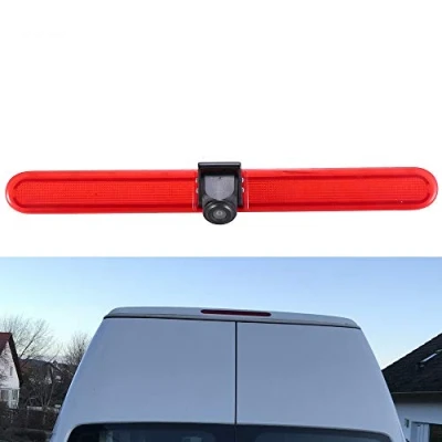 Abbildung von Rückfahrkamera Transporter mit Bremslicht Bremsleuchte, HD Nachtsicht Auto für VW T5 Multivan Caravelle Hochdach/T6 Hochdach ab 2016/T5 Camper/Lupo 6Xj/Seat Arosa/Transporter Van