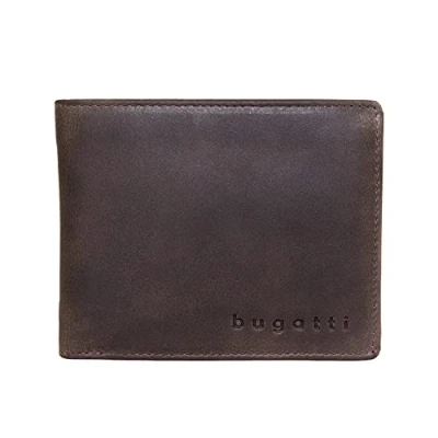 Abbildung von bugatti Volo Geldbörse Herren Leder Portemonnaie Querformat Braun Geldbeutel Portmonee Wallet Brieftasche Männer Portmonaise