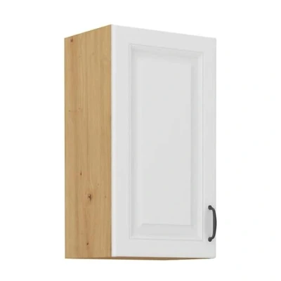 Abbildung von Hängeschrank 40 cm Stilo Weiss + Eiche Artisan Küchenzeile Küchenblock Küche