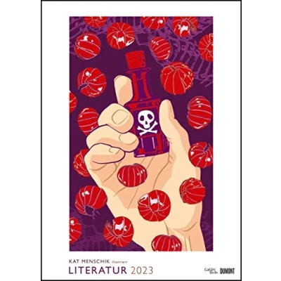 Abbildung von Kat Menschik illustriert Literatur Literarischer Posterkalender in Bildern 2023 Wand Kalender von DUMONT Format 50 x 70 cm