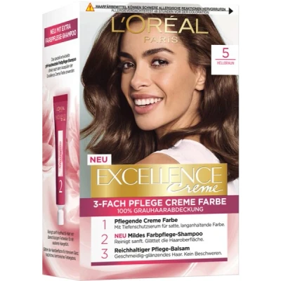 Abbildung von L&#039;Or&eacute;al Paris Excellence Creme 5 Hellbraun Coloration 1Stk
