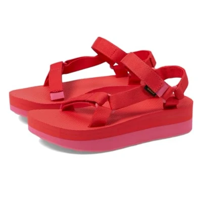 Abbildung von Teva Flatform Universal Trekkingsandale, Damen, Größe: 38, Hot pink Schuhe