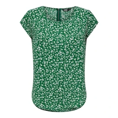 Abbildung von ONLY VIC SS AOP NOOS PTM Bluse, Damen, Größe: 38, Green jacket