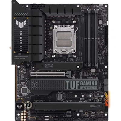 Abbildung von ASUS TUF Gaming X670E PLUS WiFi 6E Sockel AM5 (LGA 1718) Ryzen 7000 ATX Motherboard (16 Leistungsstufen, PCIe® 5.0, DDR5 Speicher, Vier M.2 Steckplätze, 2,5 GB LAN, USB 4, Aura RGB Licht ing)