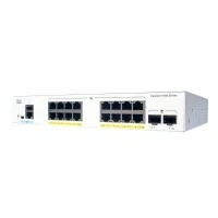Abbildung von Cisco Catalyst 1000 16FP E 2G L Netzwerk Switch, 16 GbE PoE+ Ports, 120W PoE Budget, 2 1G SFP Uplink lüfterloser Betrieb, erweiterte eingeschränkte Lebenszeitgarantie (C1000 L)