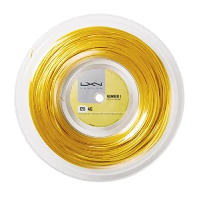 Abbildung von Wilson Luxilon Unisex Tennissaite 4G, gold, 200 Meter Rolle, 1,25 mm, WRZ990141