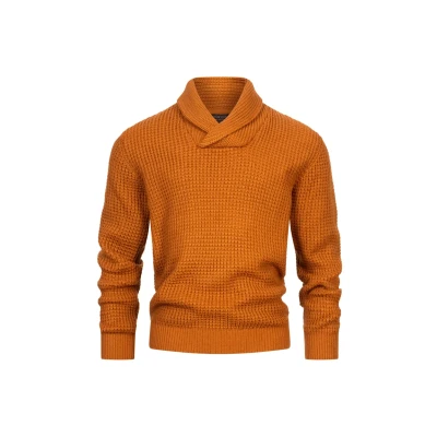 Abbildung von Indicode Jeans Brockly Strickpullover, Herren, Größe: XXL, Caramel