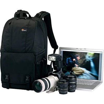 Abbildung von Lowepro Fastpack 350 SLR Kamerarucksack (Seitenzugriff, variable Inneneinteilung) schwarz
