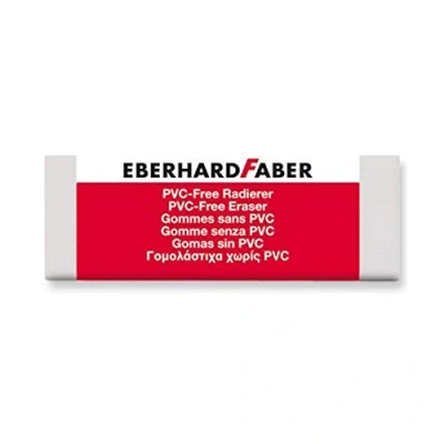 Abbildung von 20 x Eberhard Faber Radierer Kunststoff 22x12x62mm weiß