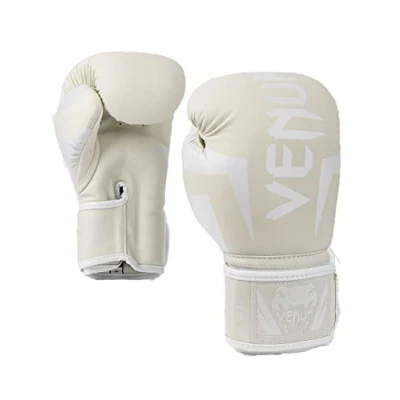 Abbildung von Venum Unisex Elite Boxhandschuhe, Weiß/Weiß, 12 Oz EU