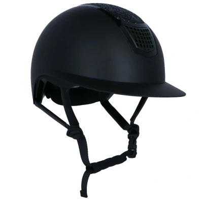 Abbildung von HKM Reithelm Glamour Shield Schwarz/Schwarz 59 61cm