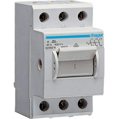Abbildung von Hager Sicherungsgerät Ausschalter REG 3S 63A 400V 2,5TE SH363N