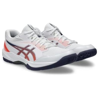 Abbildung von Asics Geltask 4 Handballschuh, Herren, Größe: 42.5, White/indigo fog Textil/synthetik