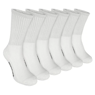 Abbildung von Sock Snob 6er Pack Herren Kalbsgröße Bambus Bio Baumwolle Laufsportsocken (37040 EU, Weiß)