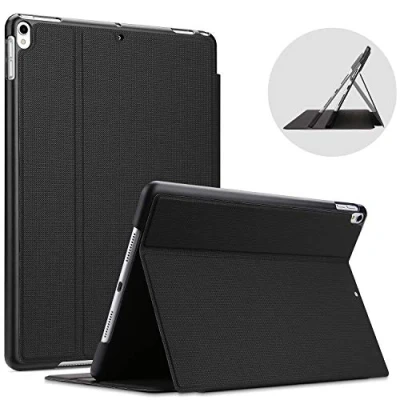 Abbildung von ProCase Buchdeckel Hülle für iPad Air (3rd Gen) 10.5 Zoll 2019 / Pro 10.5&quot;, Klapp Leicht Schutzhülle Urban Folio Case Smart Cover Schwarz