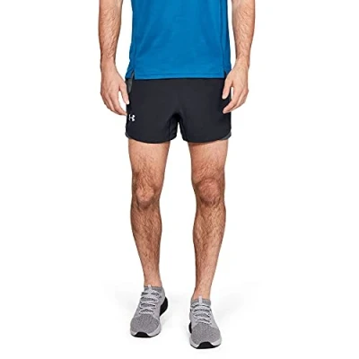 Abbildung von Under Armour Herren Kurze Hose Qualifier Speedpocket 5&#039;&#039; Short, Schwarz, XL, 1326599 002