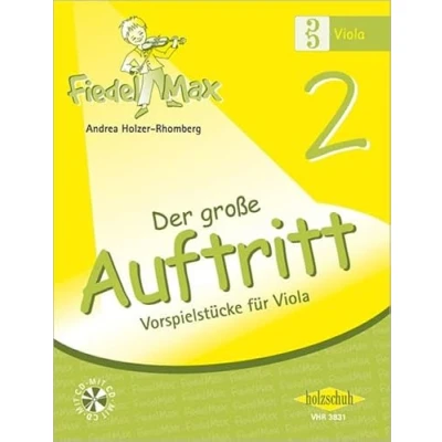 Abbildung von Fiedel Max Der große Auftritt Band 2: Vorspielstücke für Viola, mit CD