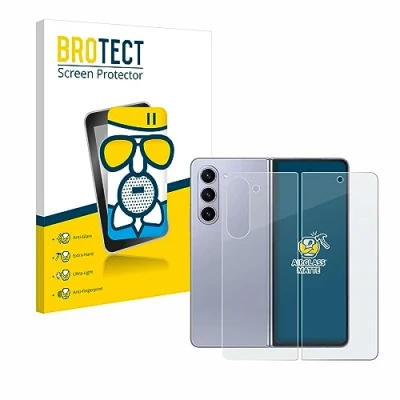 Abbildung von BROTECT Entspiegelungs Schutzglas für Samsung Galaxy Z Fold 5 (Display+Rückseite) Schutz Folie Panzerfolie Glas Matt [Kratzfest 9H, Anti Reflex]