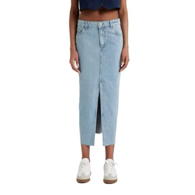 Abbildung von DeFacto Damen Jeansrock Denim Skirt für Frauen Langer Maxirock