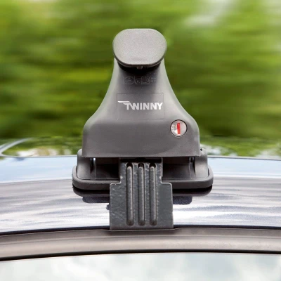 Abbildung von Twinny Load Steel S46 Lexus/, Nissan/Skoda/Seat/, Toyota/Volkwagen 7914144 Dachträger für Regenrinnen 50kg