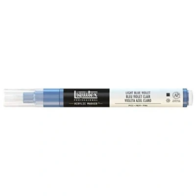 Abbildung von Liquitex 4620680 Professional Paint Marker, Acrylmarker mit hochpigmentierte Acrylfarbe auf Wasserbasis für den Innenbereich &amp; Außenbereich, feine Spitze Blauviolet hell