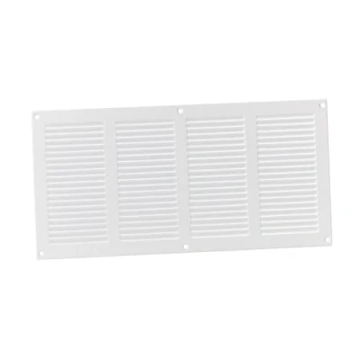 Abbildung von 400x200mm Lüftungsgitter Weiß Abluftgitter mit Insektenschutz Abluft Zuluft Metall Gitter
