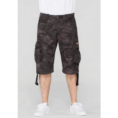 Abbildung von Alpha Industries JET CAMO Shorts, Herren, Größe: 34, Black