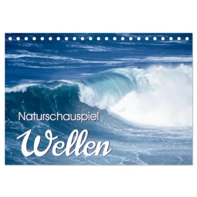 Abbildung von Naturschauspiel Wellen (Tischkalender 2025 DIN A5 quer), CALVENDO Monatskalender