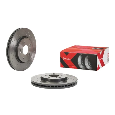 Abbildung von BREMBO 09.B648.1X Bremsscheibe 296 28 5 gelocht/innenbel. beschichtet mit Schrauben HONDA: CR V 4, 3